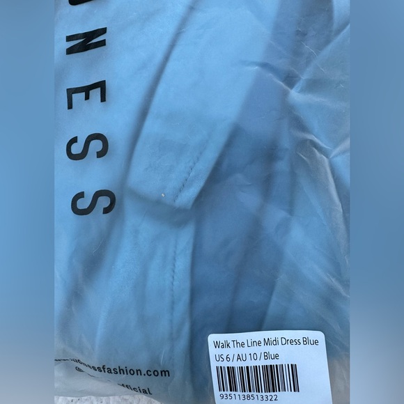 Lioness blue midi dress (princess poly) walk the line - Picture 4 of 10